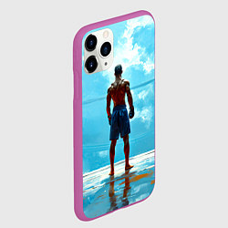 Чехол iPhone 11 Pro матовый Кикбоксер в синем, цвет: 3D-фиолетовый — фото 2