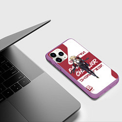 Чехол iPhone 11 Pro матовый Эвелин Шевалье - ZZZ, цвет: 3D-фиолетовый — фото 2