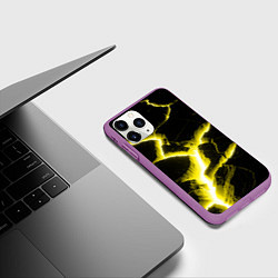 Чехол iPhone 11 Pro матовый The rift, цвет: 3D-фиолетовый — фото 2