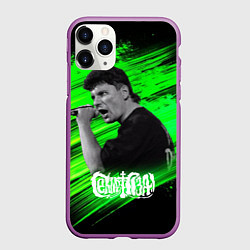 Чехол iPhone 11 Pro матовый Юрий Хой с микрофоном