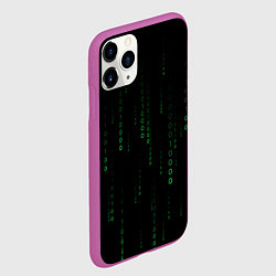 Чехол iPhone 11 Pro матовый Color black green, цвет: 3D-фиолетовый — фото 2