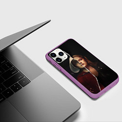 Чехол iPhone 11 Pro матовый Джун Осборн - Рассказ служанки, цвет: 3D-фиолетовый — фото 2