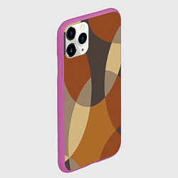 Чехол iPhone 11 Pro матовый Графические цветные текстуры и паттерны, цвет: 3D-фиолетовый — фото 2