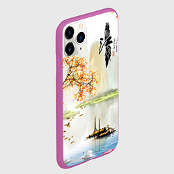 Чехол iPhone 11 Pro матовый China Landscape, цвет: 3D-фиолетовый — фото 2