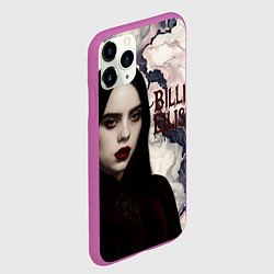 Чехол iPhone 11 Pro матовый Билли Айлиш в стиле готики, цвет: 3D-фиолетовый — фото 2
