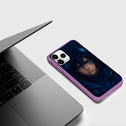 Чехол iPhone 11 Pro матовый Оророн арт, цвет: 3D-фиолетовый — фото 2