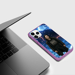 Чехол iPhone 11 Pro матовый Bones в именном бронежилете, цвет: 3D-фиолетовый — фото 2