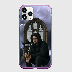 Чехол iPhone 11 Pro матовый Bones в стиле готики