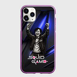 Чехол iPhone 11 Pro матовый Победа игрока 456 Игра в кальмара, цвет: 3D-фиолетовый
