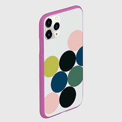 Чехол iPhone 11 Pro матовый Кластер чил - абстракция, цвет: 3D-фиолетовый — фото 2
