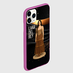 Чехол iPhone 11 Pro матовый Lana Del Rey в ретро платье, цвет: 3D-фиолетовый — фото 2