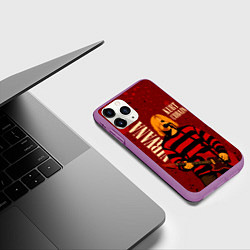 Чехол iPhone 11 Pro матовый Нирвана, гранж из 90-х, цвет: 3D-фиолетовый — фото 2