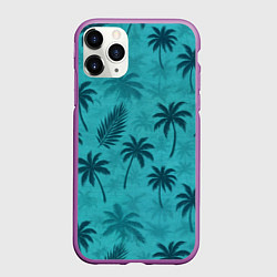 Чехол iPhone 11 Pro матовый Гавайский стиль - Томми Версетти, цвет: 3D-фиолетовый