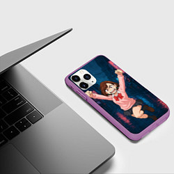 Чехол iPhone 11 Pro матовый Сиратори Айра в ярости, цвет: 3D-фиолетовый — фото 2