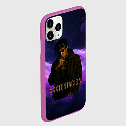 Чехол iPhone 11 Pro матовый XXXTentacion - кулак, цвет: 3D-фиолетовый — фото 2