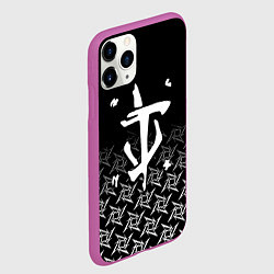 Чехол iPhone 11 Pro матовый Doom ninja, цвет: 3D-фиолетовый — фото 2
