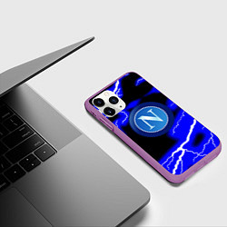 Чехол iPhone 11 Pro матовый Napoli blue storm, цвет: 3D-фиолетовый — фото 2