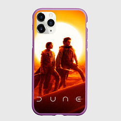 Чехол iPhone 11 Pro матовый Пол Атрейдес и Чани Dune part two, цвет: 3D-фиолетовый