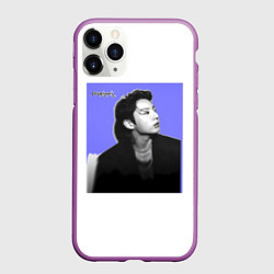 Чехол iPhone 11 Pro матовый JK Чонгук, цвет: 3D-фиолетовый