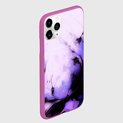 Чехол iPhone 11 Pro матовый Взрывной индиго светлый, цвет: 3D-фиолетовый — фото 2