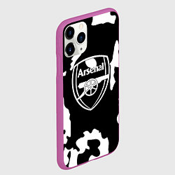 Чехол iPhone 11 Pro матовый Арсенал камуфляжные краски, цвет: 3D-фиолетовый — фото 2