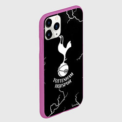 Чехол iPhone 11 Pro матовый Тоттенхэм Хотспур молнии, цвет: 3D-фиолетовый — фото 2