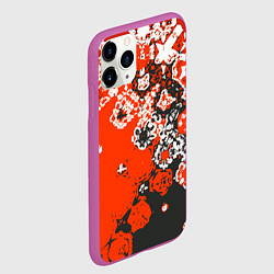 Чехол iPhone 11 Pro матовый Красно-черная метаморфоза, цвет: 3D-фиолетовый — фото 2