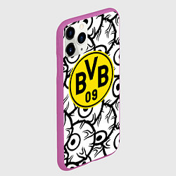 Чехол iPhone 11 Pro матовый Borussia глаза текстура, цвет: 3D-фиолетовый — фото 2