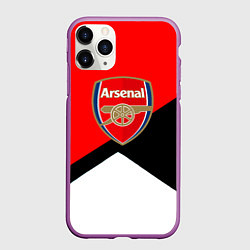 Чехол iPhone 11 Pro матовый Arsenal geometry sport, цвет: 3D-фиолетовый