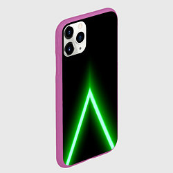 Чехол iPhone 11 Pro матовый Color neon green, цвет: 3D-фиолетовый — фото 2
