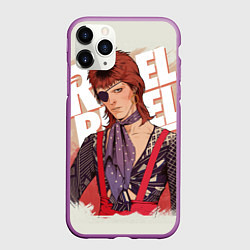 Чехол iPhone 11 Pro матовый David Bowie Rebel Rebel