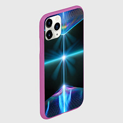 Чехол iPhone 11 Pro матовый Выход в космос, цвет: 3D-фиолетовый — фото 2