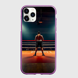 Чехол iPhone 11 Pro матовый Чемпион на ринге, цвет: 3D-фиолетовый