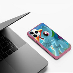 Чехол iPhone 11 Pro матовый My littlle pony, цвет: 3D-малиновый — фото 2