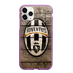 Чехол iPhone 11 Pro матовый Juventus, цвет: 3D-фиолетовый
