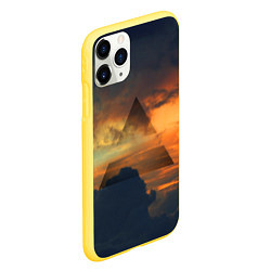 Чехол iPhone 11 Pro матовый 30 seconds to mars цвета 3D-желтый — фото 2
