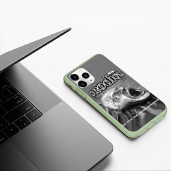 Чехол iPhone 11 Pro матовый The Prodigy: Madness, цвет: 3D-салатовый — фото 2