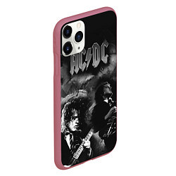 Чехол iPhone 11 Pro матовый AC/DC, цвет: 3D-малиновый — фото 2