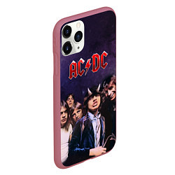 Чехол iPhone 11 Pro матовый AC/DC, цвет: 3D-малиновый — фото 2