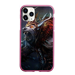 Чехол iPhone 11 Pro матовый Ursa Rage, цвет: 3D-малиновый