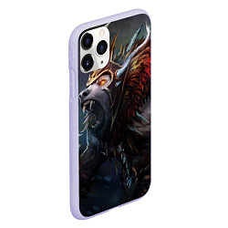 Чехол iPhone 11 Pro матовый Ursa Rage, цвет: 3D-светло-сиреневый — фото 2