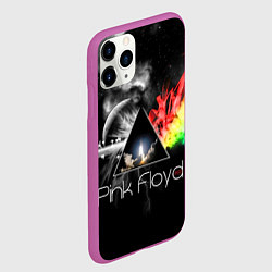 Чехол iPhone 11 Pro матовый Pink Floyd, цвет: 3D-фиолетовый — фото 2
