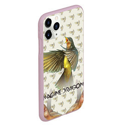 Чехол iPhone 11 Pro матовый Imagine Dragons: Fly, цвет: 3D-розовый — фото 2