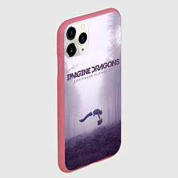 Чехол iPhone 11 Pro матовый Imagine Dragons: Silence, цвет: 3D-малиновый — фото 2