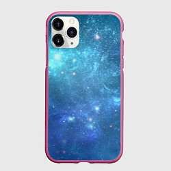 Чехол iPhone 11 Pro матовый Космос, цвет: 3D-малиновый
