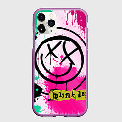 Чехол iPhone 11 Pro матовый Blink-182: Purple Smile, цвет: 3D-фиолетовый