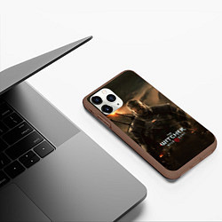 Чехол iPhone 11 Pro матовый Wild hunt, цвет: 3D-коричневый — фото 2