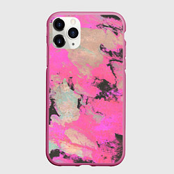 Чехол iPhone 11 Pro матовый Краска, цвет: 3D-малиновый