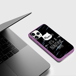 Чехол iPhone 11 Pro матовый Прекрасный день, цвет: 3D-фиолетовый — фото 2