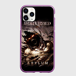 Чехол iPhone 11 Pro матовый Disturbed, цвет: 3D-фиолетовый